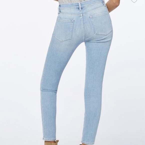 Frame Lennox Le Skinny de Jeanne Crop Denim Jeans Size 27 - Picture 2 of 7